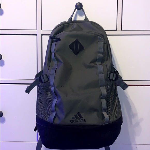 adidas army green backpack